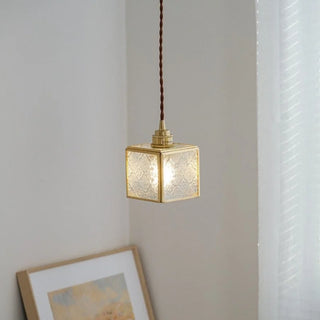 Celako™ Aurovitro Pendant Light | Glass Bedroom Lighting
