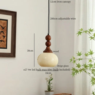 Celako™ Hyaline Pendant Light | Glass Mid Century Modern Dining Room Lighting