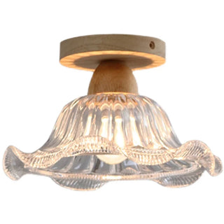 Celako™ Lucara Ceiling Light | Glass Wood Kitchen Island Lighting
