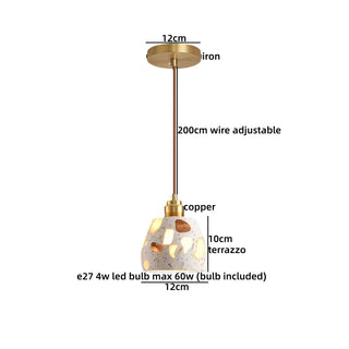 Celako™ Pietro Pendant Light | Terrazzo Dining Room Lighting