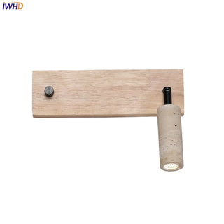 Celako™ Vetrina Wall Light | Yellow Travertine Bedroom Lighting