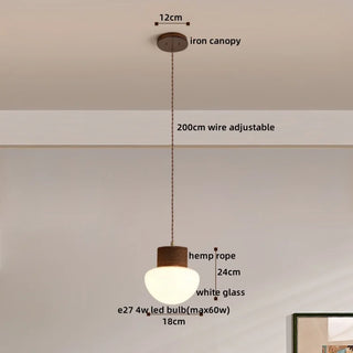 Celako™ Hemora Pendant Light | Glass Bedroom Lighting