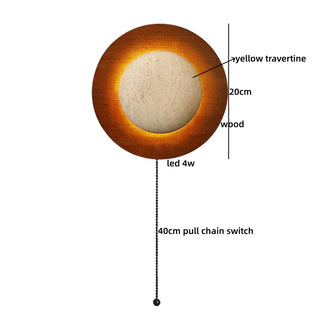 Celako™ Seluna Wall Light | Travertine Living Room Lighting