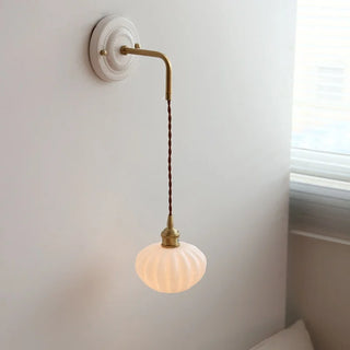 Celako™ Opalique Wall Light | White Glass Living Room Lighting