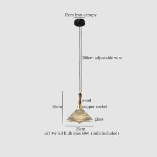 Celako™ Lustrenza Pendant Light | Glass Stone Bedroom Lighting