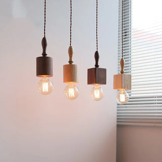 Celako™ Oberon Pendant Light | Wood Dining Room Lighting