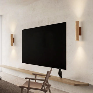 Celako™ Aureti Wall Light | Yellow Travertine Bedroom Lighting
