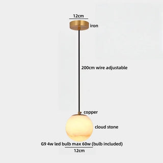 Celako™ Cumulus Pendant Light | Marble Dining Room Lighting