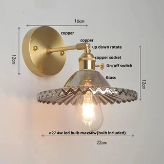Celako™ Verada Wall Light | Copper Bedroom Lighting