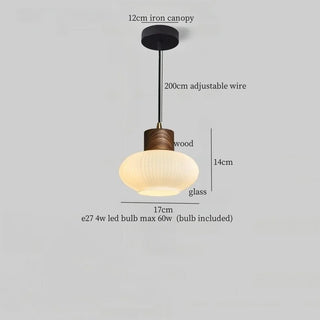 Celako™ Argilion Pendant Light | Wood Bedroom Lighting