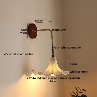 Celako™ Faience Wall Light | Ceramic Living Room Lighting