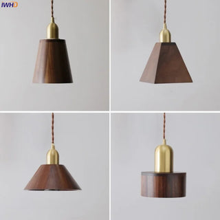 Celako™ Sylvan Pendant Light | Wood Mid Century Modern Bedroom Lighting