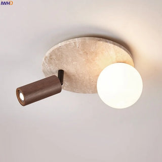Celako™ Flavina Ceiling Light | Yellow Travertine Kitchen Island Lighting