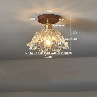 Celako™ Verlum Ceiling Light | Glass Copper Vintage Living Room Lighting