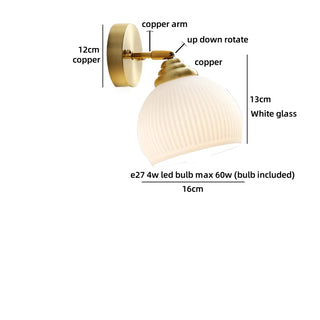 Celako™ Opura Wall Light | Copper Bedside Lighting