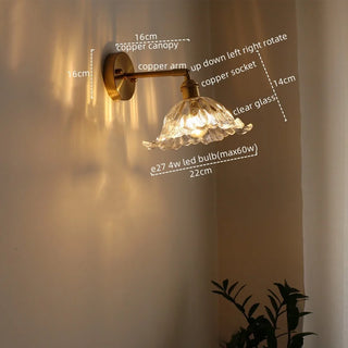 Celako™ Lustral Wall Light | Glass Bedroom Lighting