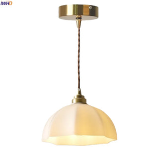 Celako™ Opaluma Pendant Light | White Glass Kitchen Island Lighting