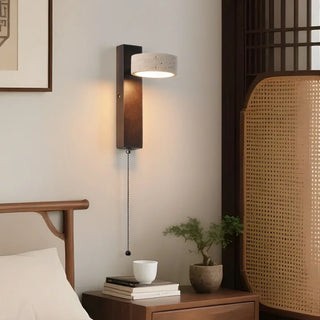 Celako™ Lithori Wall Light | Yellow Travertine Living Room Lighting