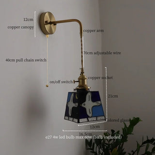 Celako™ Cuvitra Wall Light | Glass Bedroom Lighting