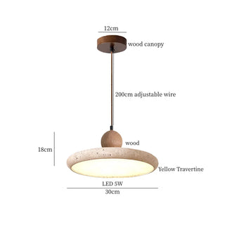 Suspension Celako™ Ambritine | Éclairage d'îlot de cuisine en travertin jaune