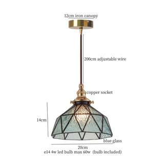 Celako™ Verdalite Pendant Light | Green Glass Kitchen Island Lighting