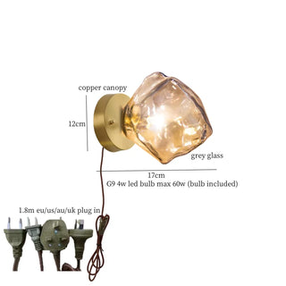 Celako™ Vitrelli Wall Light | Copper Bedroom Lighting