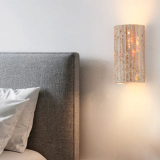 Celako™ Travivo Wall Light | Yellow Travertine Living Room Lighting