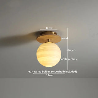 Celako™ Marumi Ceiling Light | Ceramic Dining Room Lighting