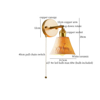Celako™ Kaolessa Wall Light | Ceramic Bedroom Lighting