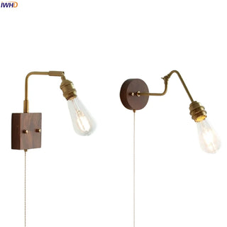 Celako™ Arcura Wall Light | Copper Glass Bedroom Lighting