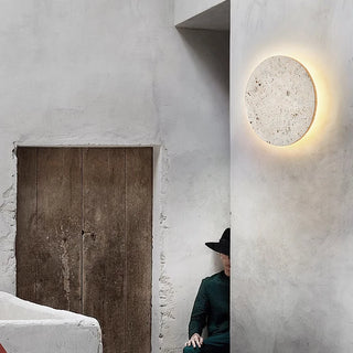 Celako™ Talvera Wall Light | Travertine Hallway Lighting