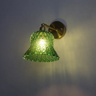 Celako™ Peridot Wall Light | Green Glass Bedroom Lighting