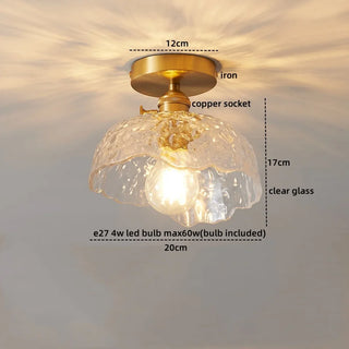 Celako™ Opalio Ceiling Light | Glass Bedroom Lighting