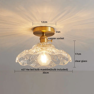 Celako™ Opalio Ceiling Light | Glass Bedroom Lighting