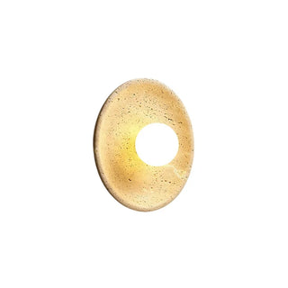 Celako™ Marubi Wall Light | Yellow Travertine Japan Style Bedroom Lighting