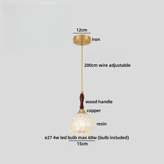 Celako™ Shiroco Pendant Light | Ceramic Bedroom Lighting