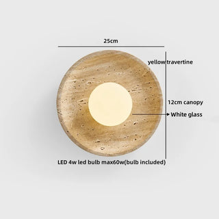 Celako™ Clario Wall Light | Travertine Hallway Lighting