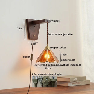 Celako™ Walura Wall Light | Glass Bedroom Lighting