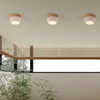 Celako™ Aurolith Ceiling Light | Yellow Travertine Kitchen Island Lighting
