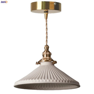 Celako™ Flutella Pendant Light | Ceramic Kitchen Island Lighting