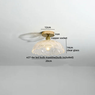 Celako™ Glintre Ceiling Light | Clear Glass Modern Style