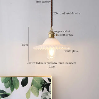 Suspension Aurealis Celako™ | Luminaire de chambre en verre