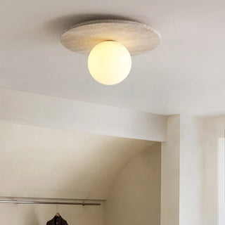 Celako™ Calvoro Ceiling Light | Yellow Travertine Modern Style