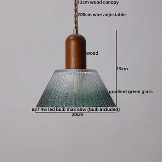 Celako™ Kintsugi Pendant Light | Glass Bedroom Lighting