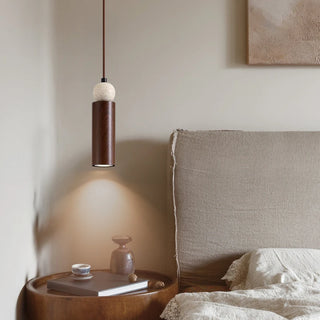 Celako™ Trava Pendant Light | Yellow Travertine Bedroom Lighting