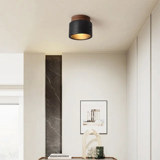 Celako™ Kuroiwa Ceiling Light | Black Travertine Living Room Lighting