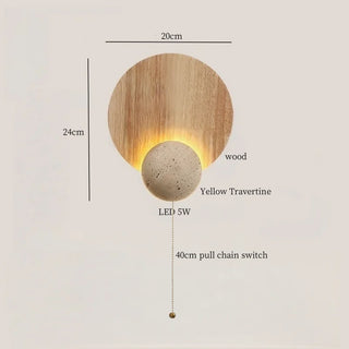 Celako™ Ochrena Wall Light | Yellow Travertine Kitchen Island Lighting