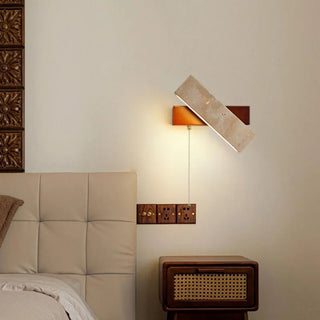 Applique murale Celako™ Travonea | Éclairage de salon en travertin jaune