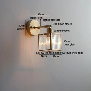 Celako™ Aurene Wall Light | Glass Living Room Lighting