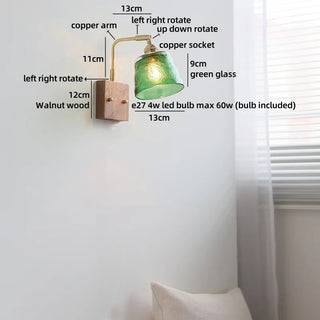 Celako™ Fiorina Wall Light | Glass Bedroom Lighting